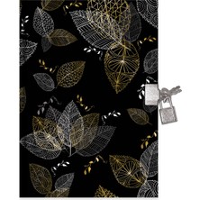 Keskin Color Kilitli Günlük Hatıra Defteri 14X20 Cm 80 Yaprak Black 310141-99 (Karışık Renk 1 Adet)