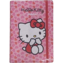 Bruno Visconti Vj Hello Kitty Vegan Deri Günlük Defter A5 100 Gr 192 Sayfa Lastikli Kener Boyalı Nakışlı 525-2090