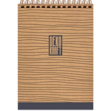 Keskin Color Bloknot Not Defteri Dekokraft Spiralli A6 80 Yaprak Çizgisiz 144200-99 (72 Li Paket)