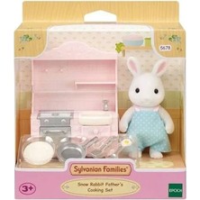 Adore Oyuncak Sylvanian Families Kar Tavşanı Babanın Yemek Pişirme Seti Ese5678