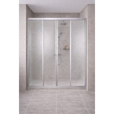 Duşakabin 2 Duvar Arası Pleksglass (Hafif Dayanıklı Mika) Duş Kabini