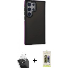 İlk El Grup Ieg™ Galaxy S24 Ultra Eksen Işık - Siyah Joko Magic 5d Hayalet Cam + Şeffaf Kamera Lens Koruma Cam