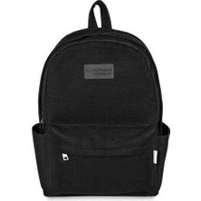 Me Çanta Superga Linen Black Okul Sırt Çantası 24206