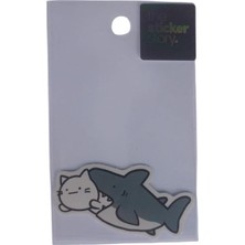  ekstrafix yapışkanlı sudan etkilenmeyen sticker the sticker story köpek balığı tss0093 (1 adet)