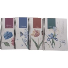 Dilman Botanik Serisi Not Defteri Kitap Kağıdı 16X22Cm 60 Yaprak Kareli 6442 (Karışık Renk 1 Adet)
