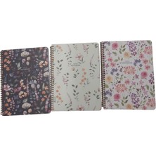 Keskin Color Not Defteri 16,5X22,5 Cm 80 Yaprak Spiralli Karton Kapak Kareli 385942-99 (6 Lı Paket)