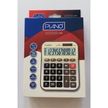 Piano 12 Hane Hesap Makinesi A8 0000949 (Karışık Renk 1 Adet)