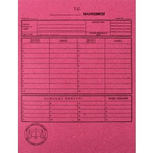 Alemdar Pembe Mahkeme Dosyası 50 Li Paket Türkiye Menşeli Kırtasiye Ürünü