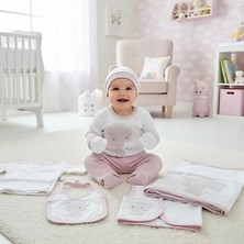 0-3 Ay Bebeklere Gaye Organik Pamuk Ayıcık Panda Nakışlı 10 Lu Set