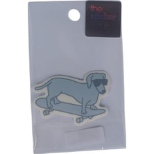  ekstrafix yapışkanlı sudan etkilenmeyen sticker the sticker story kaykaylı köpek tss0170 (1 adet)