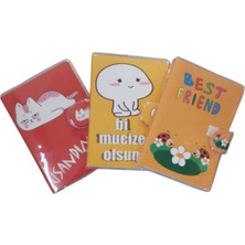 Bafix Not Defteri Pvc Kaplı Bfx-Pvc Karışık Renk (4 Lü Paket)