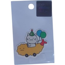 Ekstrafix Yapışkanlı Sudan Etkilenmeyen Sticker The Sticker Story Kedi Tss0116 (1 Adet)