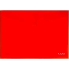 Noki A4 Çıtçıtlı Dosya Evrak Zarfı Kırmızı 3101 (12 Li Paket)