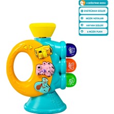 Bafix Vardem Oyuncak Işıklı Ve Müzikli Trompet Bebek Piyanosu Vrd-Jlg-855-38A (Karışık Renk 1 Adet)