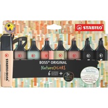 Stabilo Fosforlu Kalem (İşaret Kalemi) Boss Naturecolors Wallet 70/8-2-1 (8 Li Set)