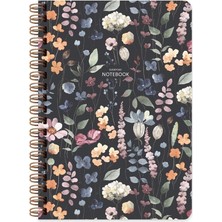 Keskin Color Defter Spiralli Sert Kapak Çiçek A5 96 Yaprak Çizgili 418943-99