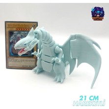 Neptune3D Blue Eyes White Dragon - Mavi Gözlü Beyaz Ejder Hareketli Figürü (Yu-Gi-Oh!)