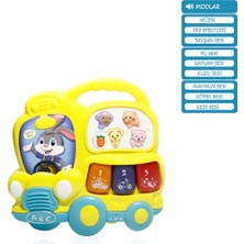 Bafix Vardem Oyuncak Işıklı Ve Müzikli Otobüs Bebek Piyanosu Vrd-Jlg-855-67A (Karışık Renk, 1 Adet)