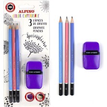 Alpino Kara Kalem Seti Blister 3 Kalem + Silgi + Kalemtraş Alp-Ju-010003