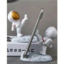 Big Store Masaüstü Ayağıyla Destek Veren Astronot Telefon Tutucu ve Standı