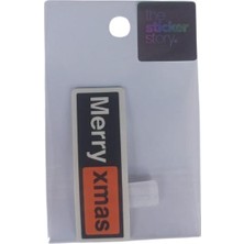 Ekstrafix Yapışkanlı Sudan Etkilenmeyen Sticker The Sticker Story Merry Xmas Tss0068 (1 Adet)