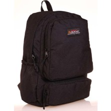  kaukko okul sırt çantası double pack siyah k1620