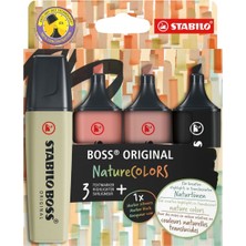 Stabilo Fosforlu Kalem (İşaret Kalemi) Boss Naturecolors 4Er S-Y-K-G 70/4-2-3 (4 Lü Set)