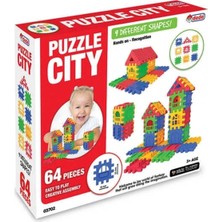 Dede Oyuncak Puzzle City Lego 64 Parça 03702