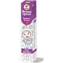 Lino Yapışkanlı Boyama Rulosu Dream Space 86X20 Cm Ls-102