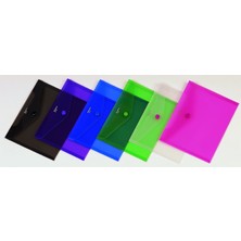 Comix Çıtçıtlı Dosya Şeffaf A5 Küçük Boy A1854 (12 Li Paket)