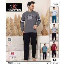 Kapitex 5876 Erkek Uzun Kol Pijama Takım