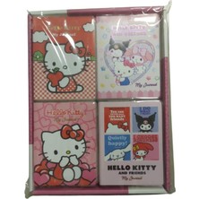 Bruno Visconti Vj Hello Kitty Aynalı Sert Kapaklı Günlük Defter A6 100 Gr. 192 Sayfa Renkli Sayfa 525-2207 (12 Li Paket)
