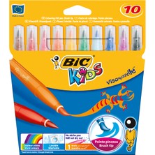  bic visa fırça uçlu keçeli kalem 10 renk 828964
