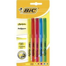Bic Fosforlu Kalem (İşaret Kalemi) 5 Renk Blister Karışık 893133