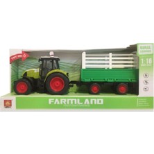 Ctoy Sesli Ve Pilli Römorklu Traktör 1:16 WY900H Erkekler İçin Eğlenceli Oyun Seti