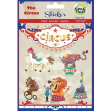  crea tiket ceraworld şeffaf - efektli çıkartma sirk 1216