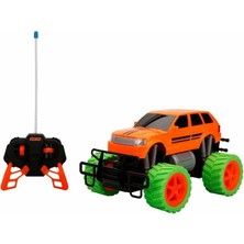 sunman oyuncak uzaktan kumandalı 1:18 neon jumbo wheels usb şarjlı araba 26 cm s01080032