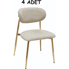 Vetrowood Felis Gold Kaplamalı Sandalye – 4 Adet