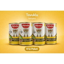 Peteko Tavuklu Yetişkin Kedi Konservesi 400G x 4 Adet (Chunk Parça Etli) – Adult Cat Food
