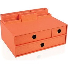 Gıpta Masa Üstü Organizer Set Pearl Orange 3 Çekmeceli Multi ORG1809