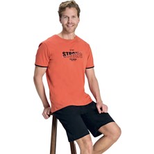 Over Sleep by Poleren Over Sleep 2387 Erkek Süprem Şort Yazlık Takım (S-M-L-Xl)