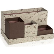 Gıpta Masa Üstü Organizer Set Dodder Cream 4 Havuzlu Large ORG1612