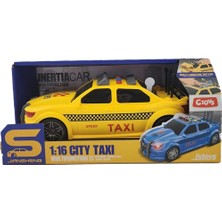 Ctoy Oyuncak  Işıklı ve Sesli Sürtmeli Taxi JS124D
