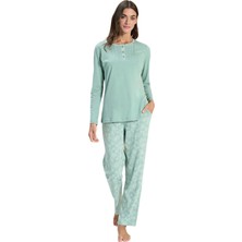 Over Sleep by Poleren Over Sleep 3312 Kadın Büyük Beden Modal Yazlık Takım (L-Xl-2xl-3xl)