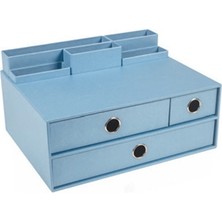 Gıpta Masa Üstü Organizer Set Pearl Light Blue 3 Çekmeceli Multi ORG1782