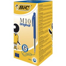 Bic Tükenmez Kalem M10 Basmalı Mavi 1199190121 (50 Li Paket)