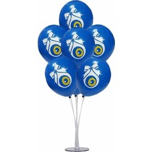 Vatan Balon Nazar Boncuğu Baskılı Koyu Mavi VT912 (100 Lü Paket)
