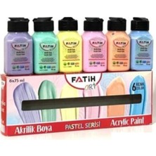 Fatih Akrilik Boya 75 Ml X 6 Renk Pastel FA55510
