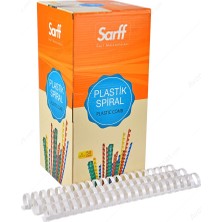 Sarff Plastik Spiral 28 Mm Beyaz 50 Li (1 Paket 50 Adet)