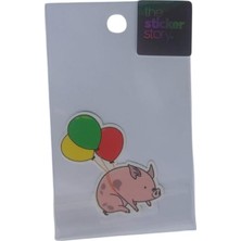 Ekstrafix Yapışkanlı Sudan Etkilenmeyen Sticker The Sticker Story Balonlu Domuzcuk Tss0194 (1 Adet)